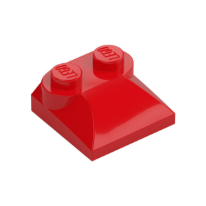 LEGO 47457 Brick Curved 2 x 2 x 2/3 Two Studs and Curved Slope End (Red)
