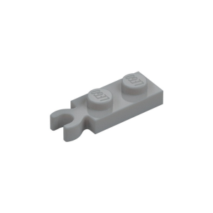 LEGO 78256 Plate Special 1 x 2 with Clip Vertical on End (Light Bluish Gray)
