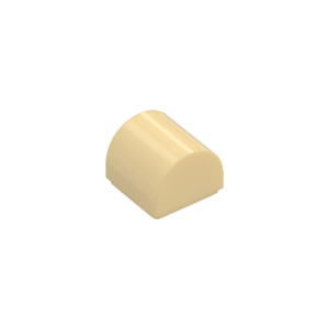 LEGO 49307 Brick Curved 1 x 1 x 2/3 Double Curved Top No Studs (Tan)