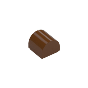 LEGO 49307 Brick Curved 1 x 1 x 2/3 Double Curved Top No Studs (Reddish Brown)