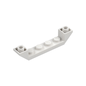 LEGO 52501 Brick Sloped Inverted 45° 6 x 1 Double with 1 x 4 Recessed (White)
