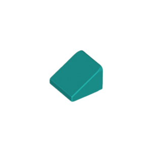 LEGO 54200 Slope 30° 1 x 1 x 2/3 Cheese Slope (Dark Turquoise)