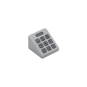 LEGO 54200pr0002 Brick Sloped 30° 1 x 1 x 2/3 with Telephone Keypad Print (Light Bluish Gray)