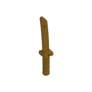 LEGO Weapon 5644 Sword / Katana / Wakizashi Short (Pearl Gold)