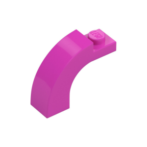 LEGO 6005 Brick Arch 1 x 3 x 2 Curved Top (Dark Pink)