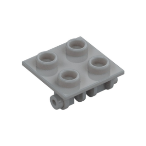 LEGO 6134 Hinge Brick 2 x 2 Top Plate Thin (Light Bluish Gray)