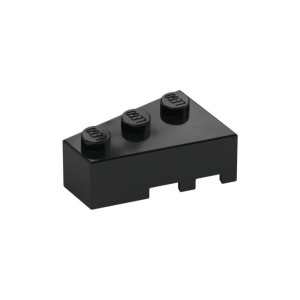 LEGO 6565 Brick Wedged Angled 3 x 2 Left (Black)