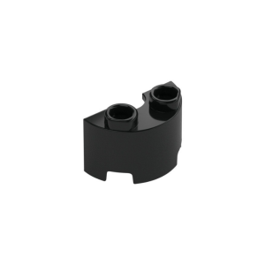 LEGO 68013 Brick Round Half 1 x 2 (Black)