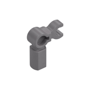 LEGO 72869 Bar Holder with Clip and 90° Angle (Flat Silver)