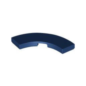 LEGO 79393 Tile 3 x 3 Curved Macaroni (Dark Blue)