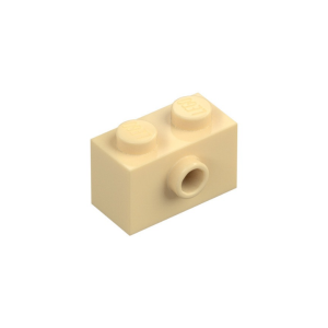 LEGO 86876 Brick Special 1 x 2 with 1 Center Stud on 1 Side Bottom Stud Holder (Tan)