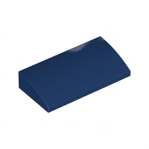 LEGO 88930 Brick Curved 2 x 4 x 2/3 No Studs, with Bottom Tubes (Dark Blue)
