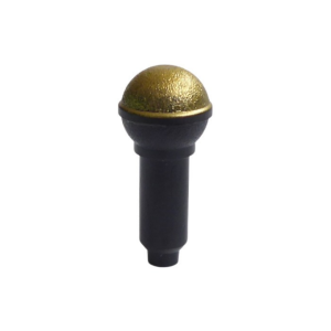 LEGO Equipment 90370pr0005 Microphone with Metallic Gold Top Half Screen Print (Black)