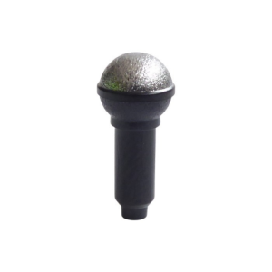 LEGO Equipment 90370pr0007 Microphone with Silver Top Half Screen Print (Black)