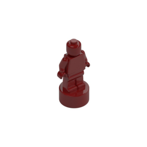 LEGO 90398 Minifig Trophy Statuette (Dark Red)
