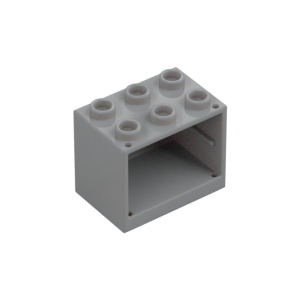 LEGO 92410 Cupboard 2 x 3 x 2 with Hollow Studs (Light Bluish Gray)