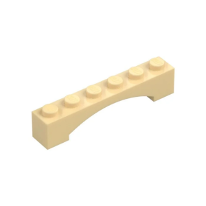 LEGO 92950 Brick Arch 1 x 6 Raised Arch (Tan)
