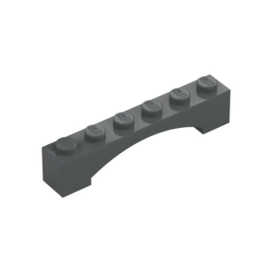 LEGO 92950 Brick Arch 1 x 6 Raised Arch (Dark Bluish Gray)