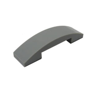 LEGO 93273 Slope Curved 4 x 1 Double with No Studs (Light Bluish Gray)
