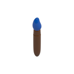 LEGO Equipment 93552pat0003 Paint Brush with Blue Tip Pattern (Reddish Brown)