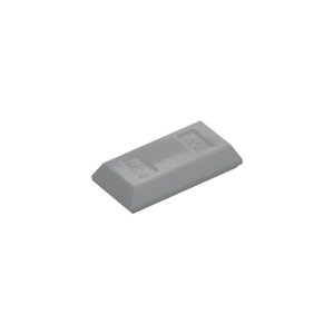LEGO 99563 Tile Special 1 x 2 with Sloped Walls AKA Money / Gold Bar (Light Bluish Gray)